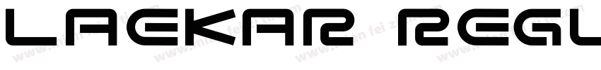 Laekar Regular字体转换